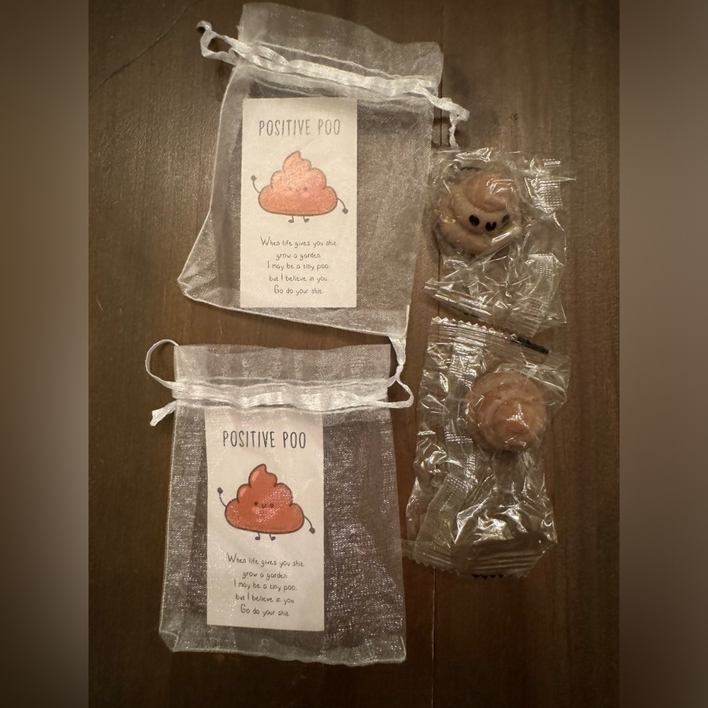 Positive Poo (2 set) funny gift